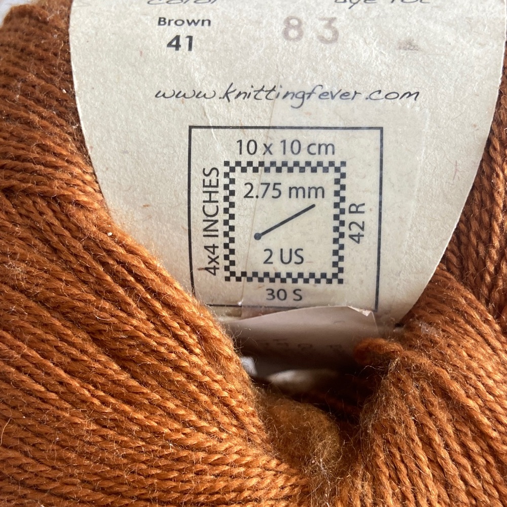 Juniper Moon Farm Findley Yarn in Brown 41 copper color 50% merino 50% silk - Picture 4 of 6
